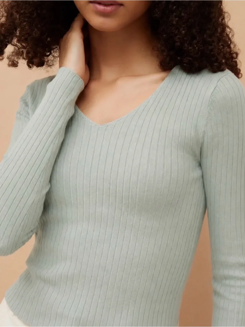 Women's B-Neck Solid Color Simple Daily Long Sleeve Sweater Pullover, Knit